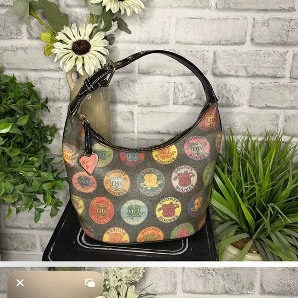Dooney & Bourke Multicolor Hobo Bag VINTAGE Y2K - Picture 2 of 5